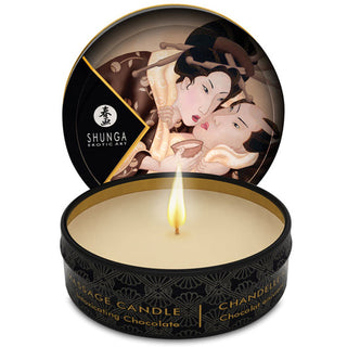 RM-387 Shunga Excitation Mini Candlelight Massage Candle 1 oz Intoxicating Chocolate