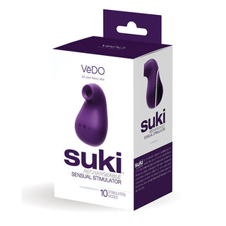 MO-842 VeDO Suki Rechargeable Vibrating Sucker - Deep Purple