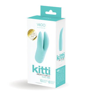 MSE-99 VeDo Kitti Rechargeable Dual Vibe - Tease Me Turquoise