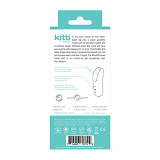 MSE-99 VeDo Kitti Rechargeable Dual Vibe - Tease Me Turquoise