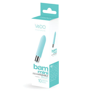 BA-383 VeDO Bam Mini Rechargeable Bullet Vibe - Turquoise