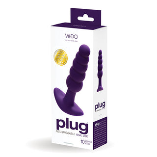 PC-387 VeDO Plug Rechargeable Anal Plug - Purple