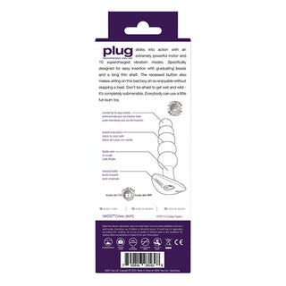 PC-387 VeDO Plug Rechargeable Anal Plug - Purple