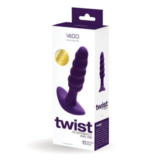 PC-389 VeDO Twist Rechargeable Anal Plug - Purple