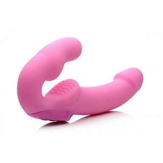 DOP-99 Urge Silicone Strapless Strap On With Remote- Pink