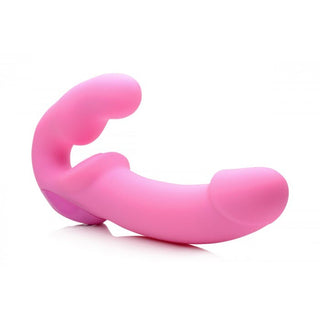 DOP-99 Urge Silicone Strapless Strap On With Remote- Pink