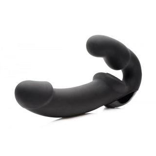 DOP-98 Urge Silicone Strapless Strap On With Remote- Black