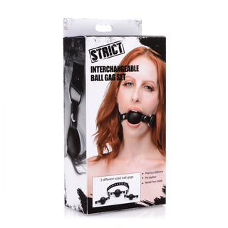 BG-30 Interchangeable Silicone Ball Gag Set