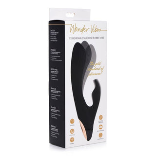 MO-859 7X Bendable Silicone Rabbit Vibrator