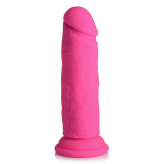 DC-436 Power Player 28X Vibrating Silicone Dildo with Remote - Pink