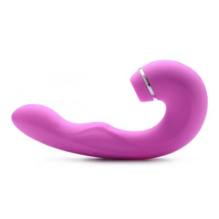 MO-766 Shegasm 5 Star 10X Tapping G-Spot Silicone Vibrator with Suction - Pink