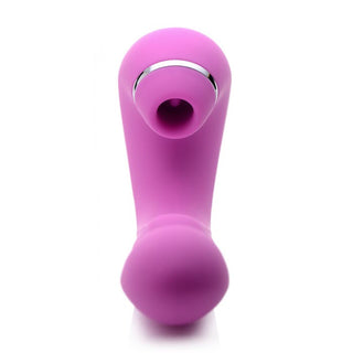 MO-766 Shegasm 5 Star 10X Tapping G-Spot Silicone Vibrator with Suction - Pink