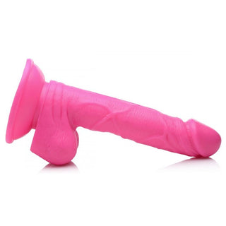 DS-810  6.5 Inch Dildo with Balls - Pink