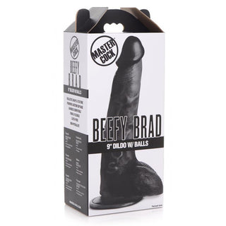 DS-760 Beefy Brad 9″ inch Dildo with Balls - Black