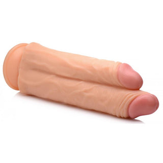 XT-73  Double Stuffer 10 Inch Dildo - Light