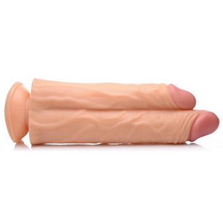 XT-73  Double Stuffer 10 Inch Dildo - Light