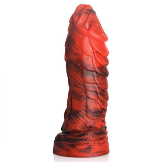 CC-33 Creature Cocks Fire Dragon Scaly Silicone Dildo - Red