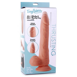 DC-430 Thrusting and Vibrating 8 Inch Dildo - Light