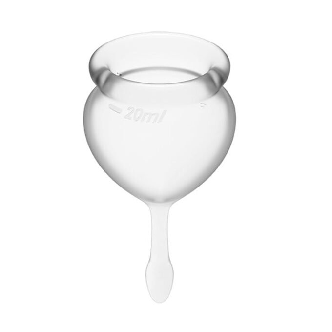 CM-26 Juego de Copas Menstruales Satisfyer Feel Good Menstrual Cup - Transparente - Imagen 5