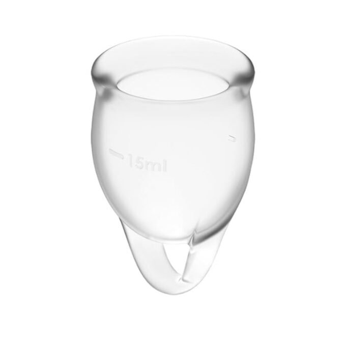 CM-22  Juego de Copas Menstruales Feel Confident Menstrual Cup Transparent - Imagen 4