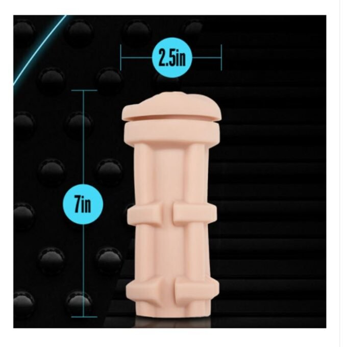 MS-806 Blush M for Men Pussy with Pleasure Orbs Self Lubricating Stroker - Vanilla - Imagen 4