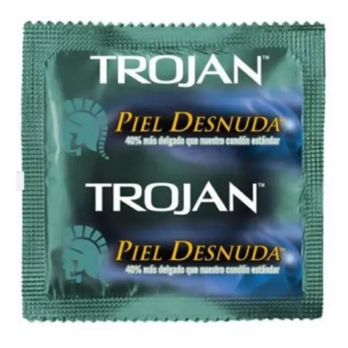 CN-171 (Condón Trojan Piel desnuda) Carterita con 3 Condones - Imagen 2