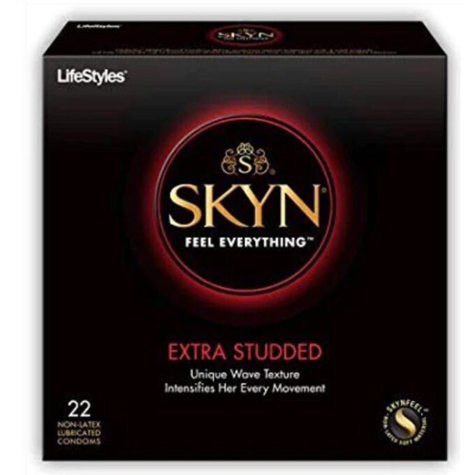 CN-131 Skyn extra studded  100% Libre de Latex texturizado - Imagen 3