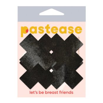 AP-869 Pastease Premium Petites Liquid Cross - Black O/S Pack of 2 Pair
