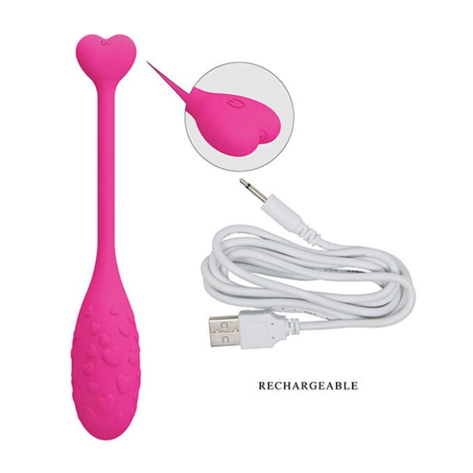 MO-739 Pretty Love Fisherman Vibrating Egg - Hot Pink - Imagen 6