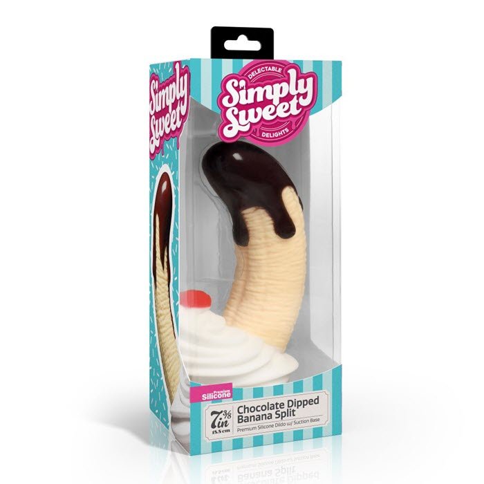 DS-698 Chocolate Dipped Banana Split Premium Silicone Dildo - Imagen 2