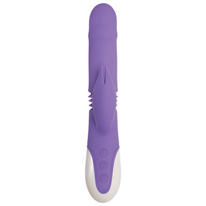 MO-864 Evolved Thick & Thrust Bunny Dual Stim Rechargeable - Purple - Imagen 5