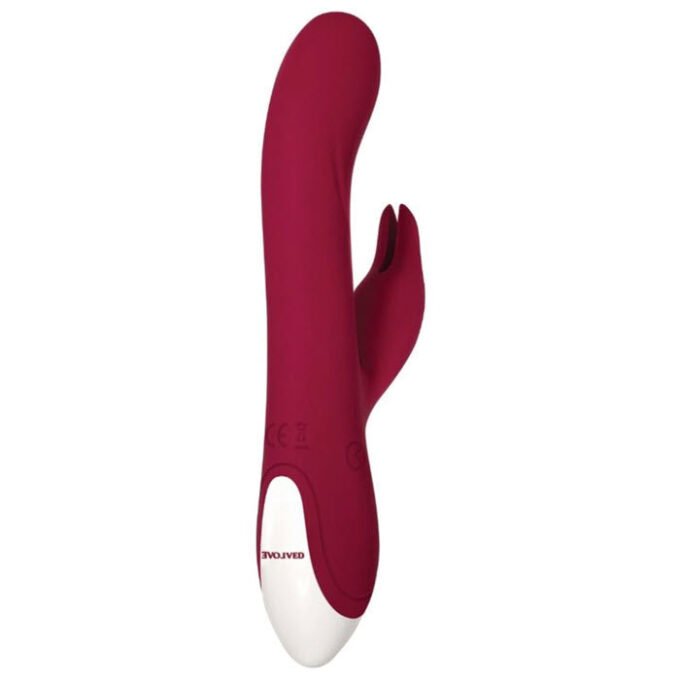 MO-865 Evolved Inflatable Bunny Dual Stim Rechargeable - Burgundy - Imagen 3