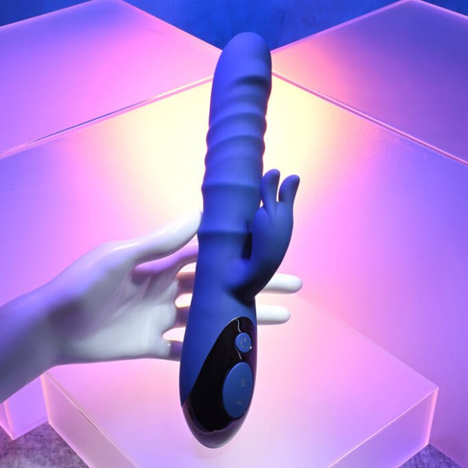 MO-771 Evolved The Ringer Rechargeable Thrusting Rabbit - Blue - Imagen 6