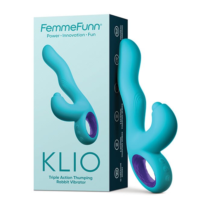 MO-720 Femme Funn Klio Triple Action Rabbit - Turquoise