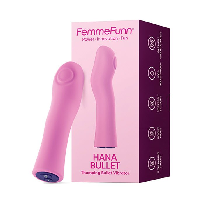 BA-312 Femme Funn Hana Fingerlike Thumping Bullet - Rosa