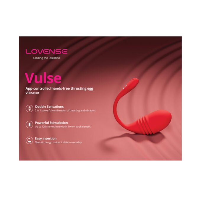 LV-96 Lovense Vulse Thrusting Egg - Red - Imagen 6