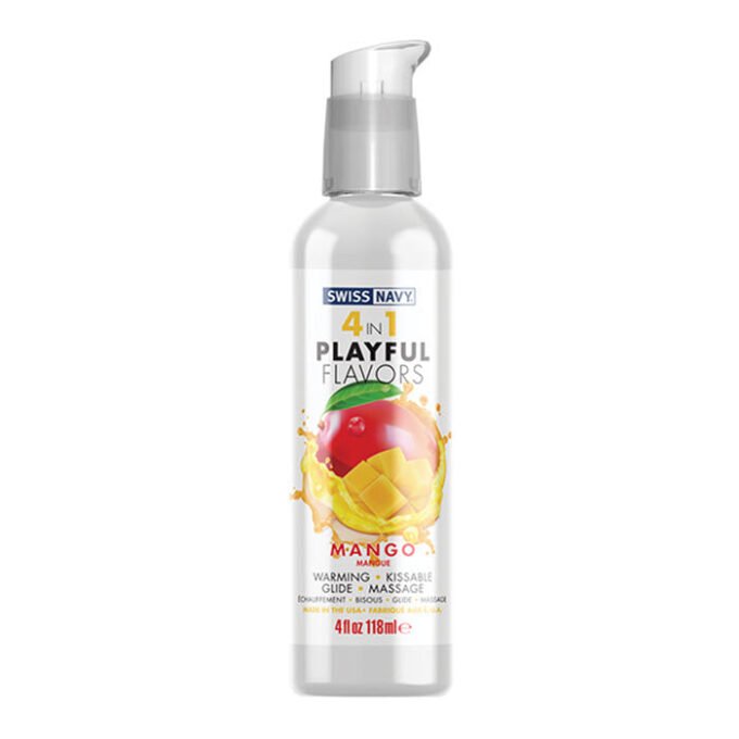 LC-26 Swiss Navy 4 in 1 Playful Flavors Mango - 4 oz