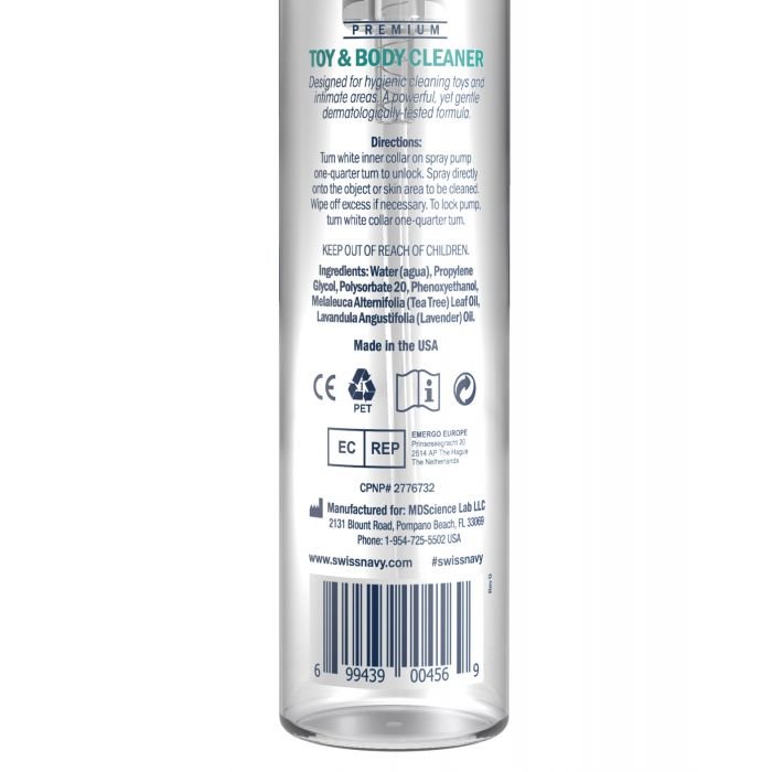 HG-12 Swiss Navy Toy & Body Foaming Cleaner - 7 oz - Imagen 2