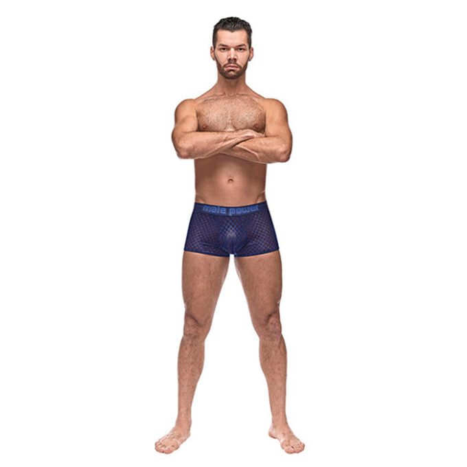 RH-178 Diamond Mesh Mini Short Blue Talla Chica - Imagen 2
