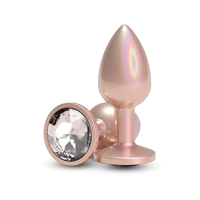 MT-924 Rear Assets w/Clear Gem - Iridescent Champagne Small