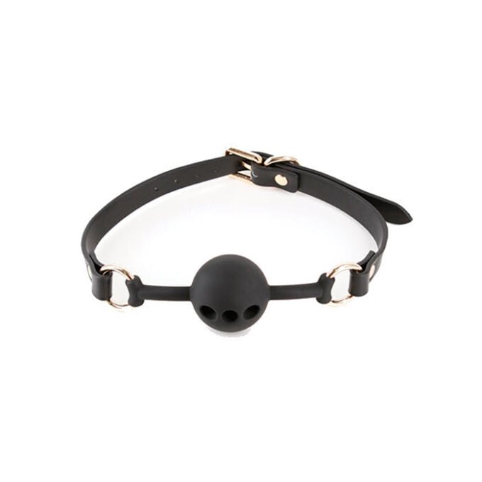 BM-88 Fetish & Fashion Fran Ball Gag - Black - Imagen 2