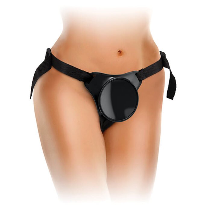 AR-780 King Cock Elite Beginner's Body Dock Strap On Harness - Black - Imagen 3