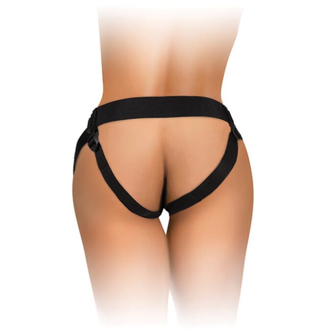 AR-780 King Cock Elite Beginner's Body Dock Strap On Harness - Black - Imagen 4