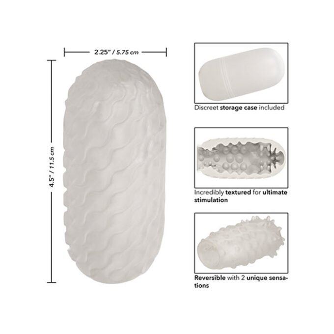 MS-758 Boundless Reversible Nubby Stroker - White - Imagen 4