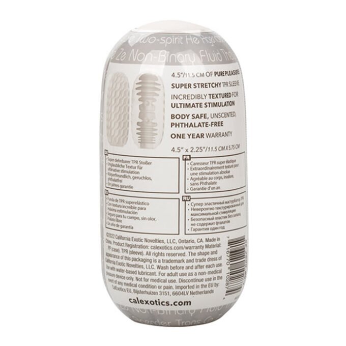 MS-757 Boundless Reversible Ribbed Stroker - White - Imagen 5
