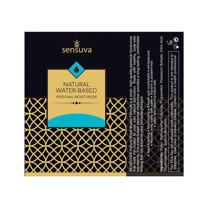 LB-275 Sensuva Natural Water Based Personal Moisturizer - 4.23 oz Unscented 125ML - Imagen 2