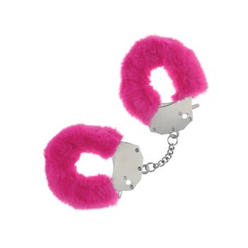 AE-446 Shots Ouch! Heavy-duty Fluffy Handcuffs - Pink