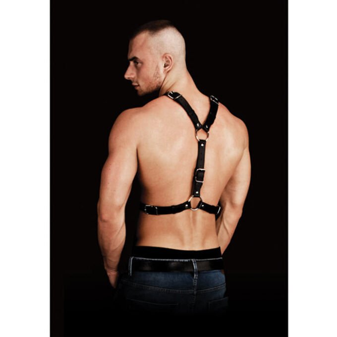 BG-46 Arnes Shots Ouch Thanos Chest Centerpiece Body Harness - Black - Imagen 2