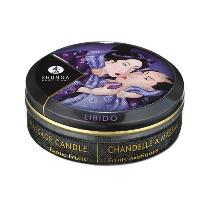 RM-391 Shunga Libido Mini Candlelight Massage Candle - 1 oz Exotic Fruits - Imagen 2