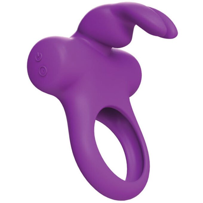 AN-914 VeDO Frisky Bunny Rechargeable Vibrating Ring - Perfectly Purple - Imagen 2